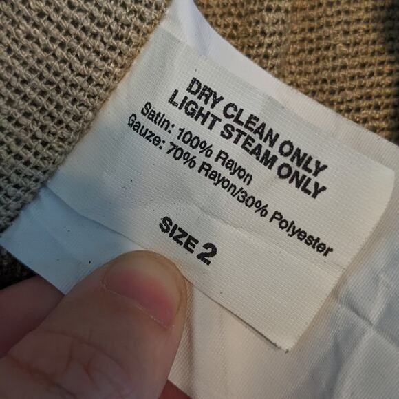 Look Womens Pants 100% Rayon Vintage Boho Pants Lagenlook Size 2 - Picture 5 of 6